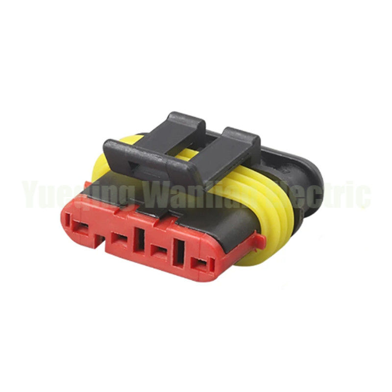 4 Pin 282088-1 Superseal Automotive Electric Connectors And Sealed Waterproof Auto Socket
