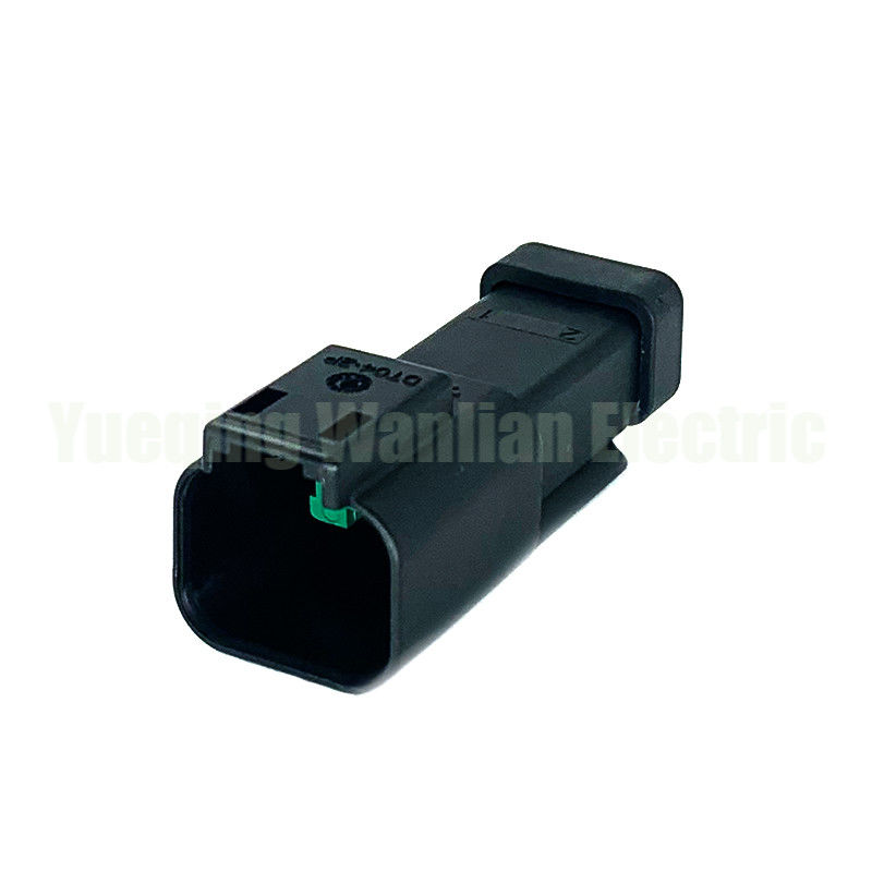 2 Pin DT04-2P-CE03 Czarny terminal pasów drutu wodoodporny