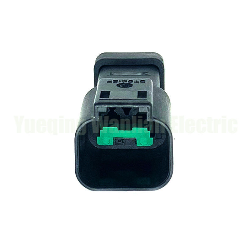 2 Pin DT04-2P-CE03 Czarny terminal pasów drutu wodoodporny