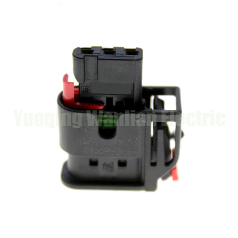 3 Pin 1488992-5 1.2 Series Auto Waterproof Plug AC Assembly Czarny kabel łącznika elektrycznego