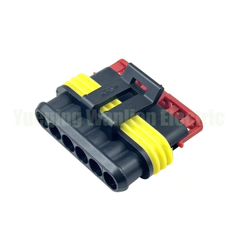 6 Pin 282090-1 Soket okrągły Superseal Crimp bez kontaktów