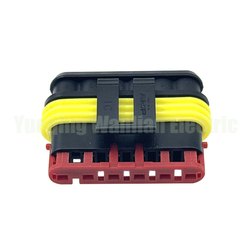6 Pin 282090-1 Soket okrągły Superseal Crimp bez kontaktów